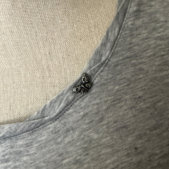 ZADIG & VOLTAIRE Tencel & Cotton Butterfly Charm Tee S - Picture 4 of 5